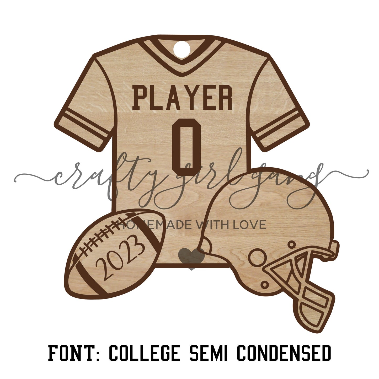 Football Ornaments - Digital Download SVG