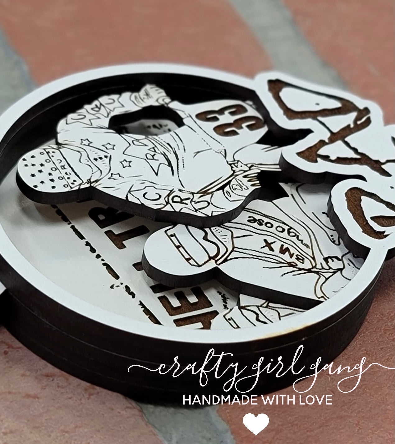 BMX Inspired Ornament/Tag