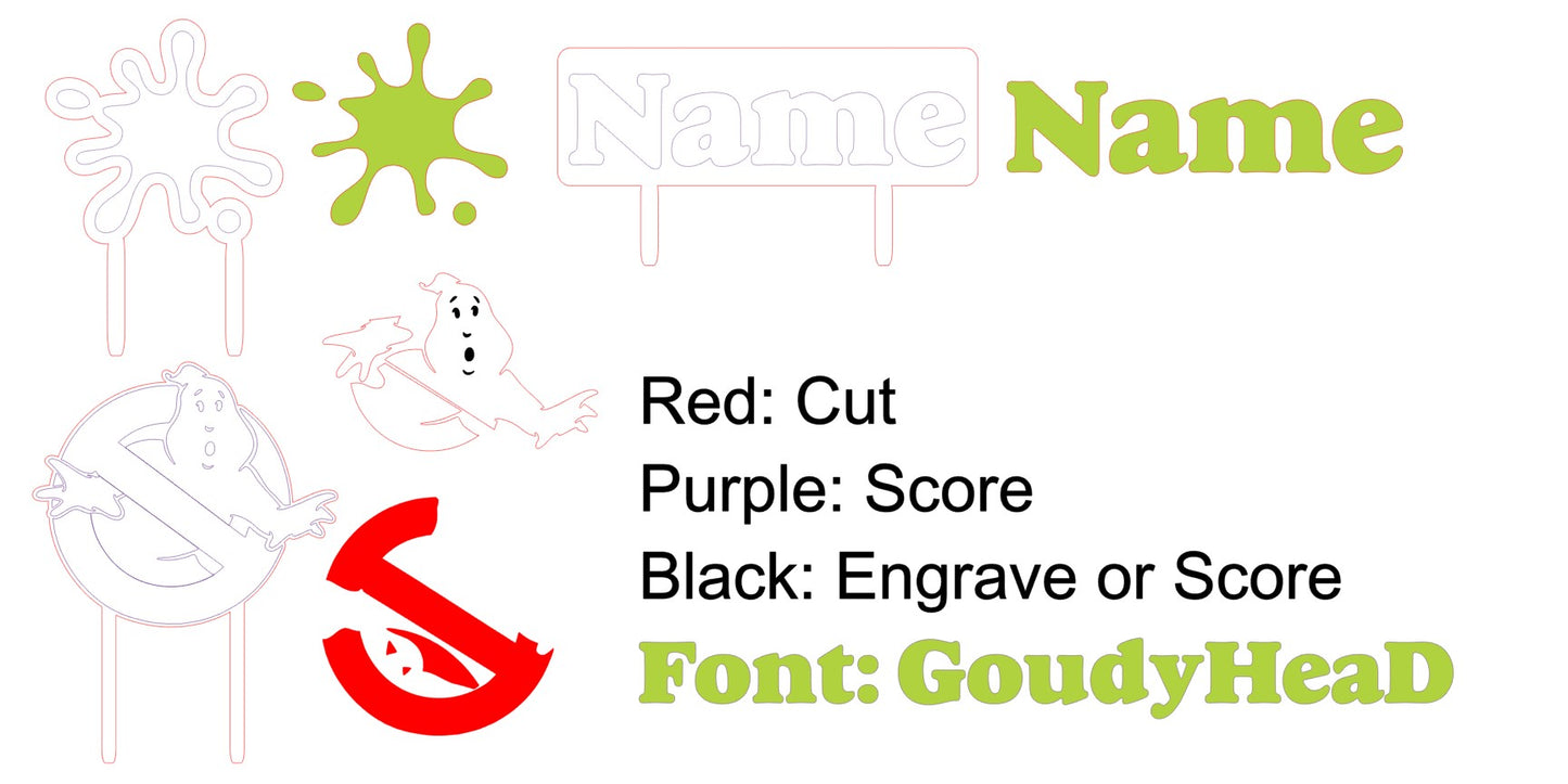 Ghost Cake Topper SVG (Digital Download)