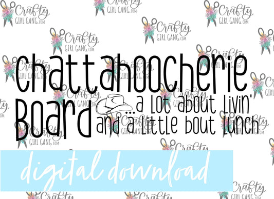 Chattahoocherie Board - Digital download