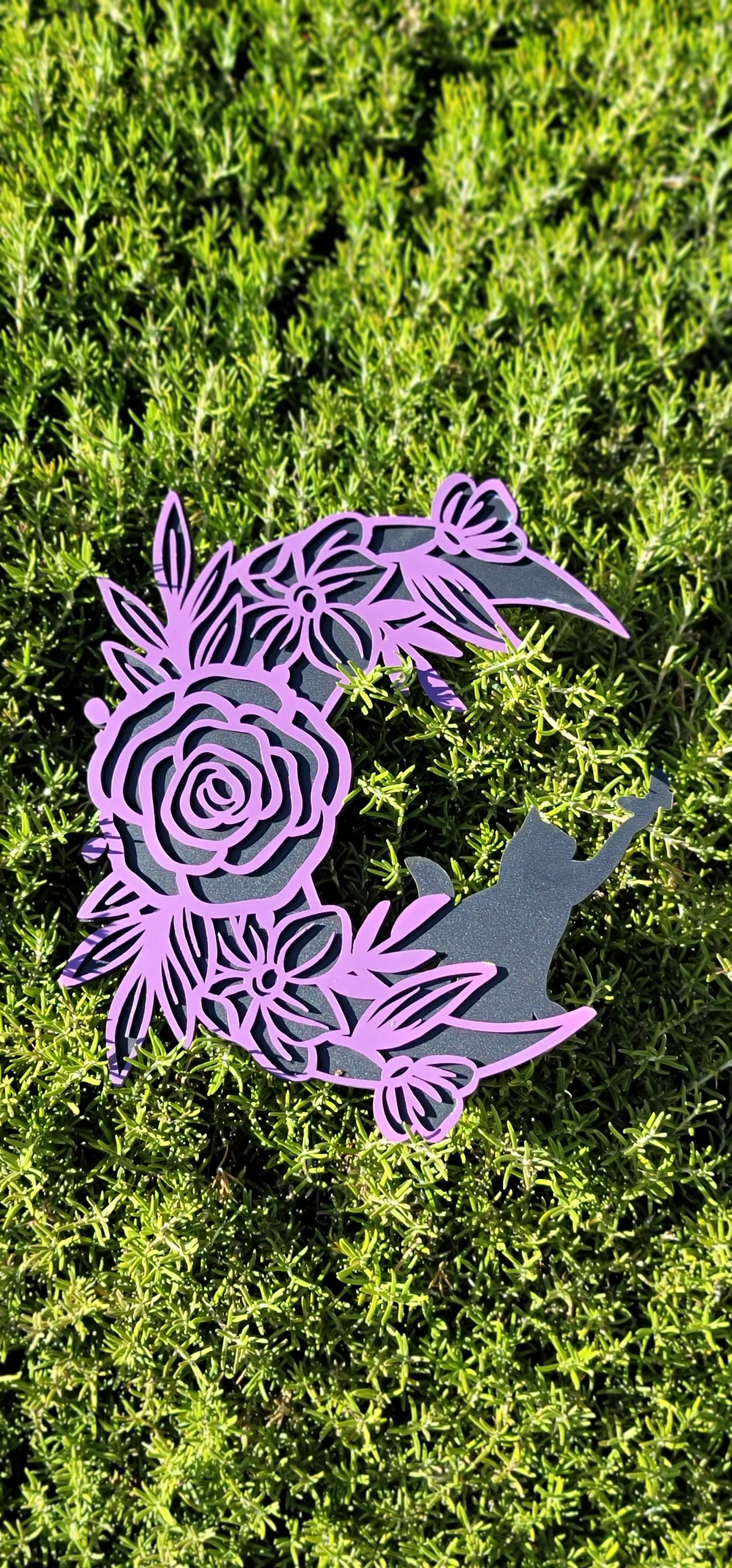Floral moon with Cat (Digital Download)